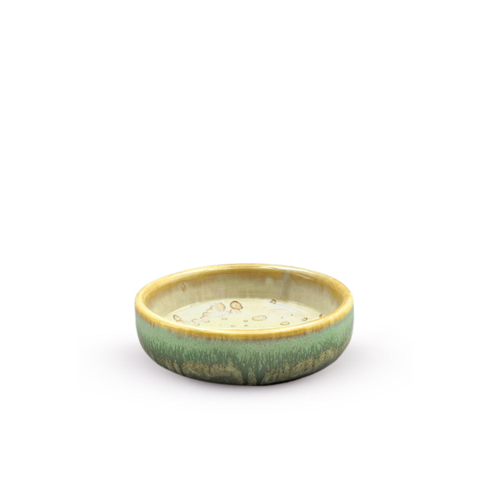 Rainforest Green Ceramic Pinch Bowl 