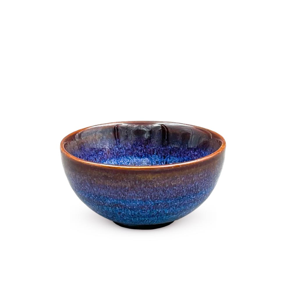Black and Blue Ceramic Share Bowl 