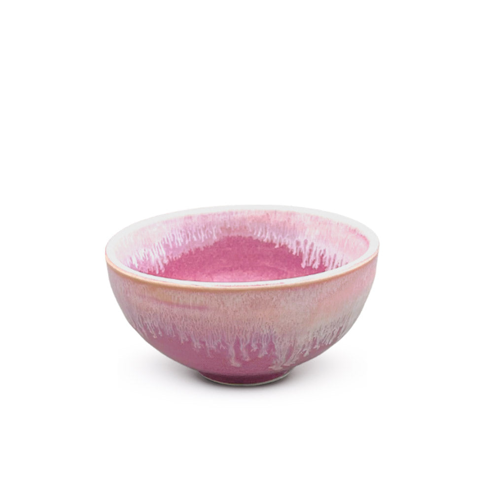 Raspberry and Pink Ceramic Share Bowl 