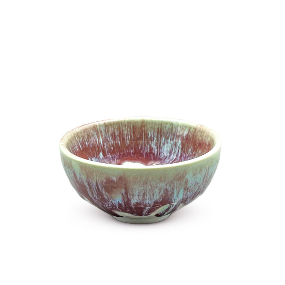 Purple and Blue Ceramic Share Bowl 