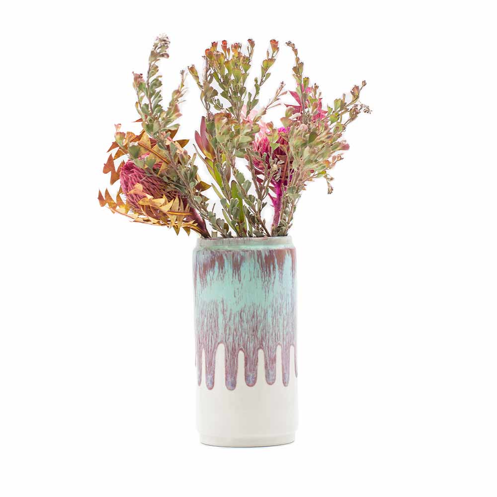 Blue and Purple Ceramic Vase