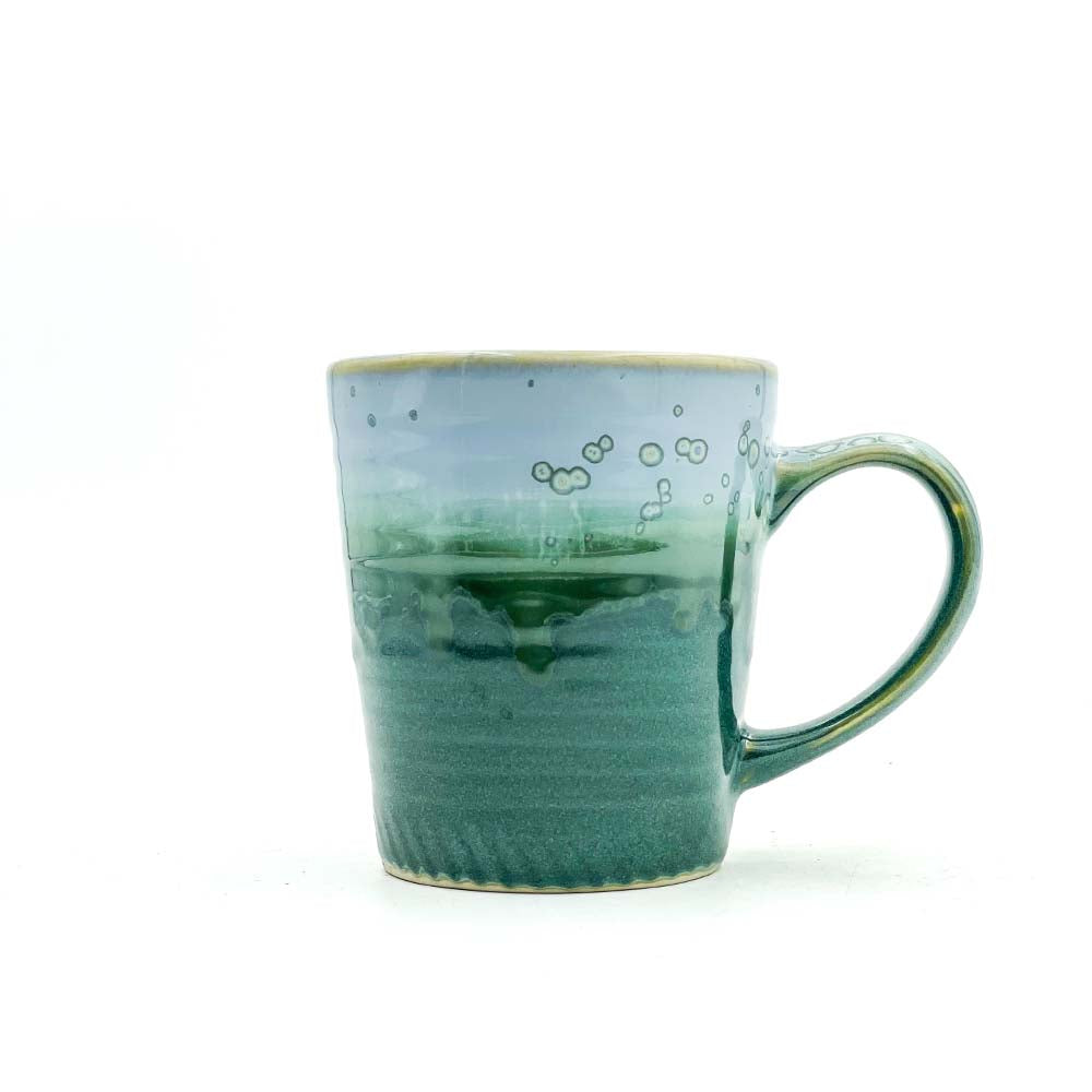 Blue and Green Ceramic Coffee Mug