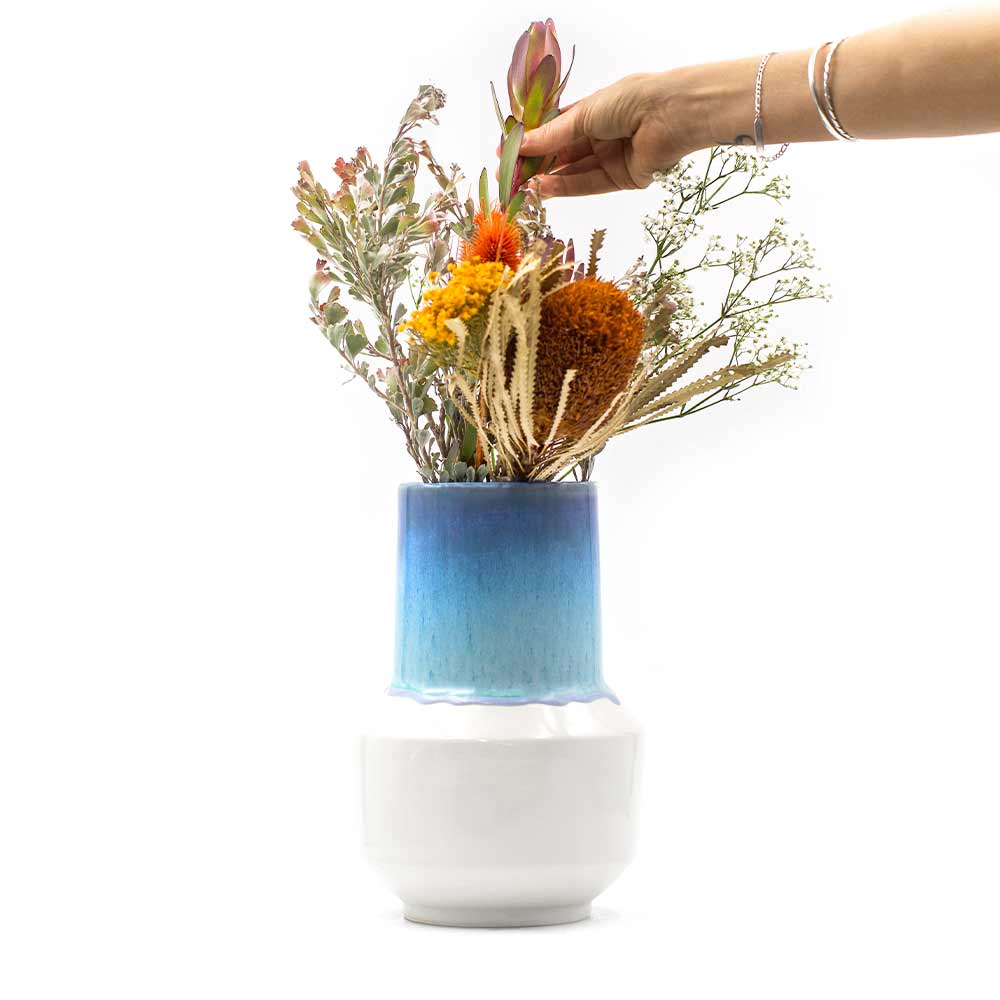 Blue and White Ceramic Vases