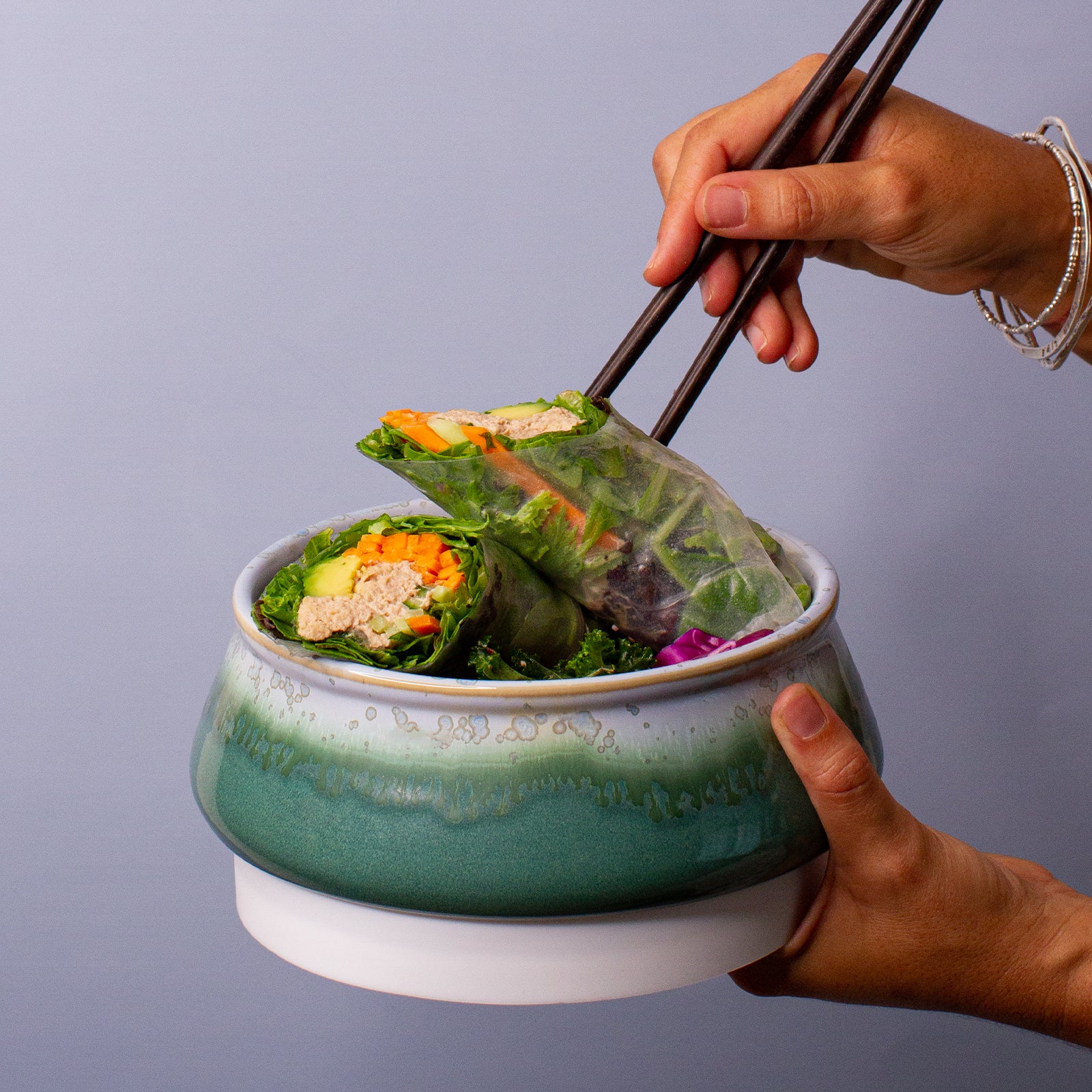 Pottery For The Planet Bowl Ocean Jasper Ceramic Bowl Lunch Bowl