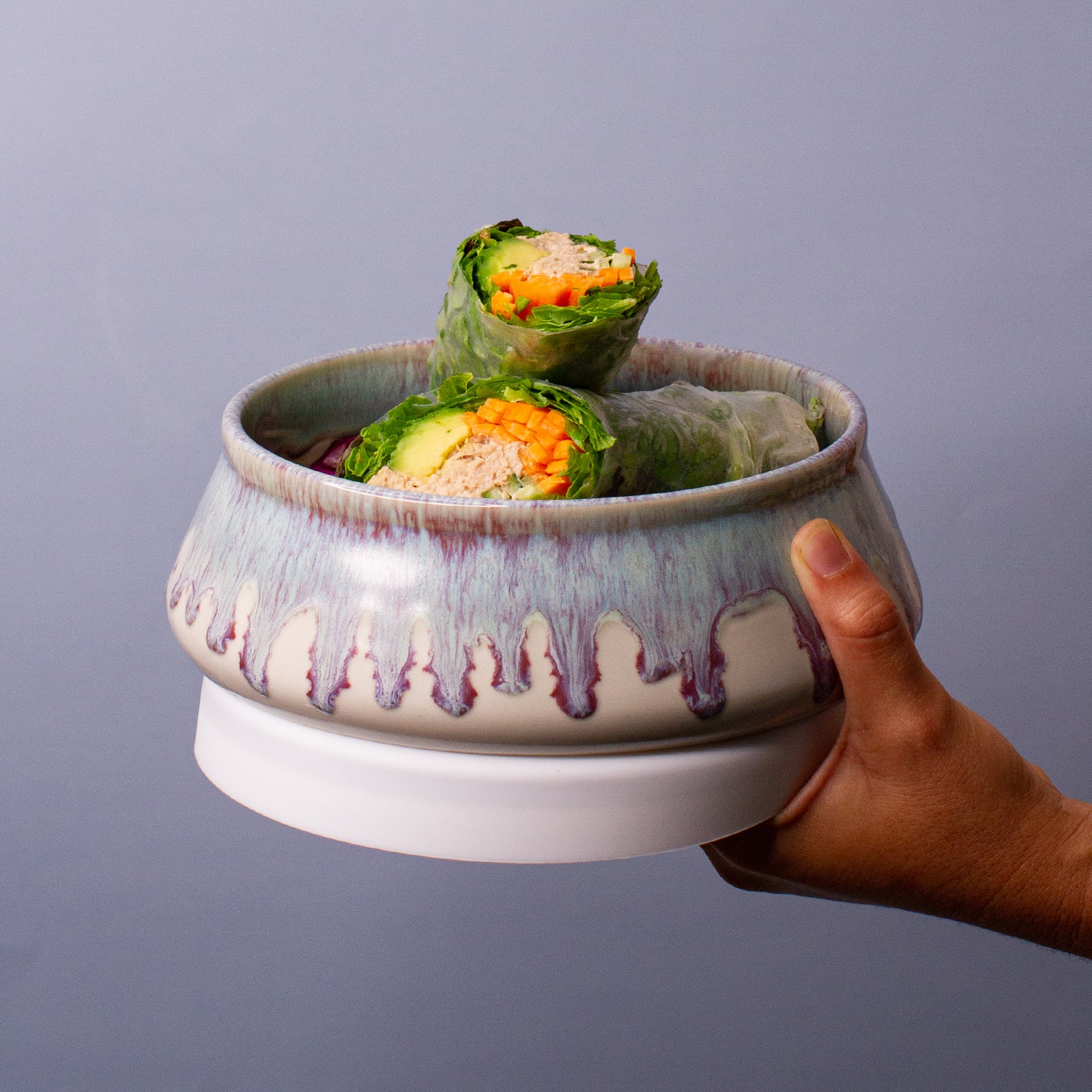 Pottery For The Planet Ceramic Bowl Lunch Bowl Angelic
