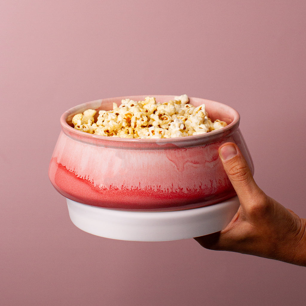 Pink Ceramic Travel Bowl
