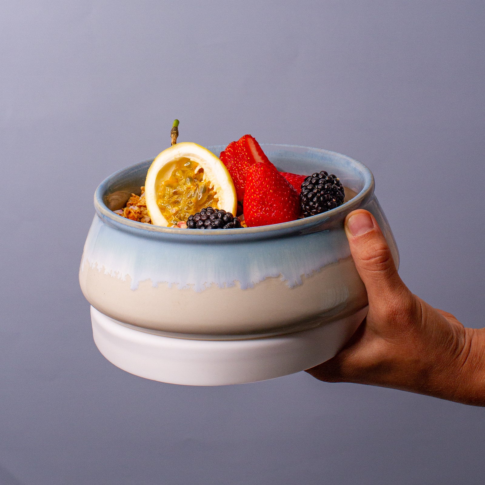 Light Blue Pottery Bowl