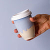 Pottery For The Planet Ceramic Travel Cup Blue 8oz