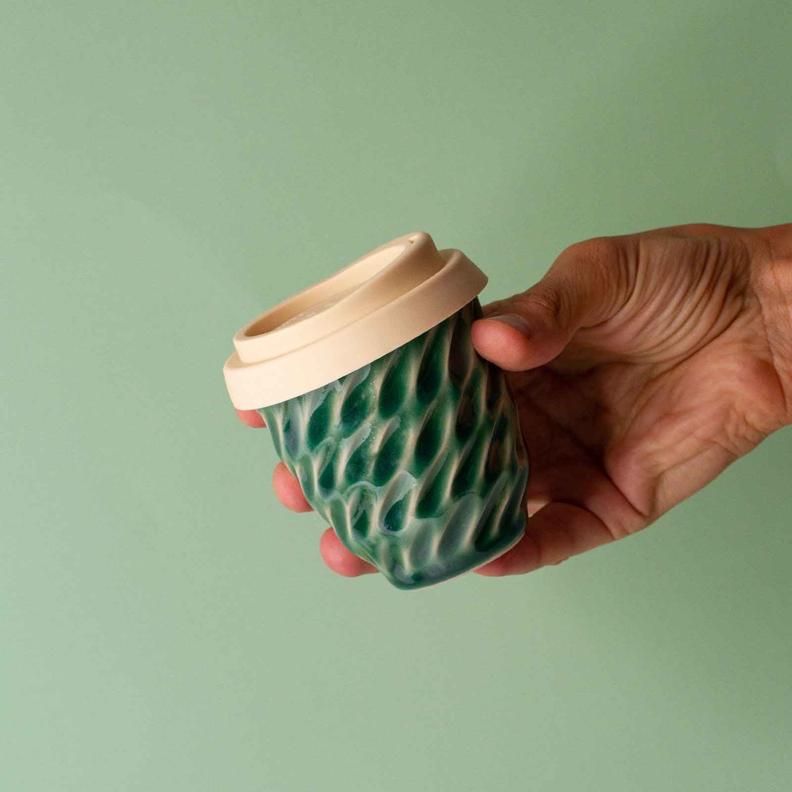 Pottery For The Planet Cup Sage 4oz Piccolo Cup
