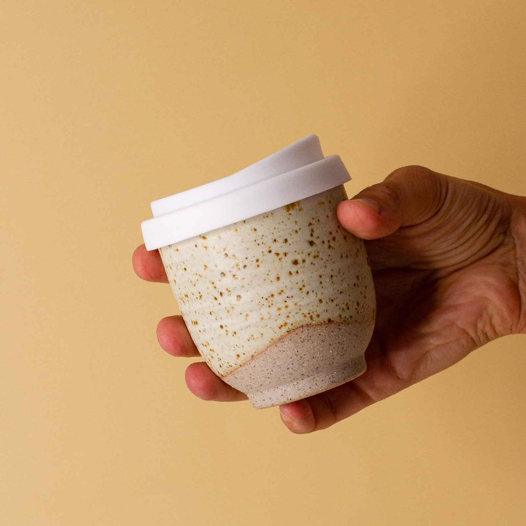 Sandy Ceramic takeaway coffee cup 6oz