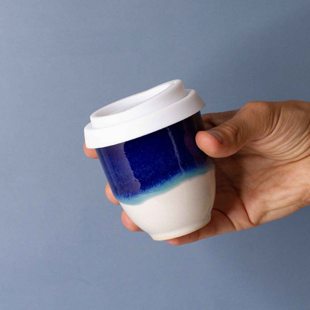 Blue Ceramic Cup 4oz Piccolo Cup