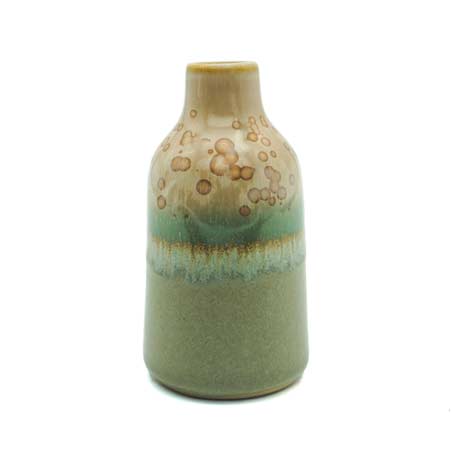 Green and Cream Bud Vase