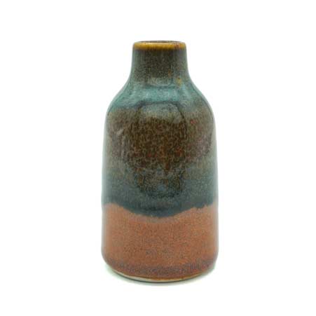 Green and Brown Bud Vase