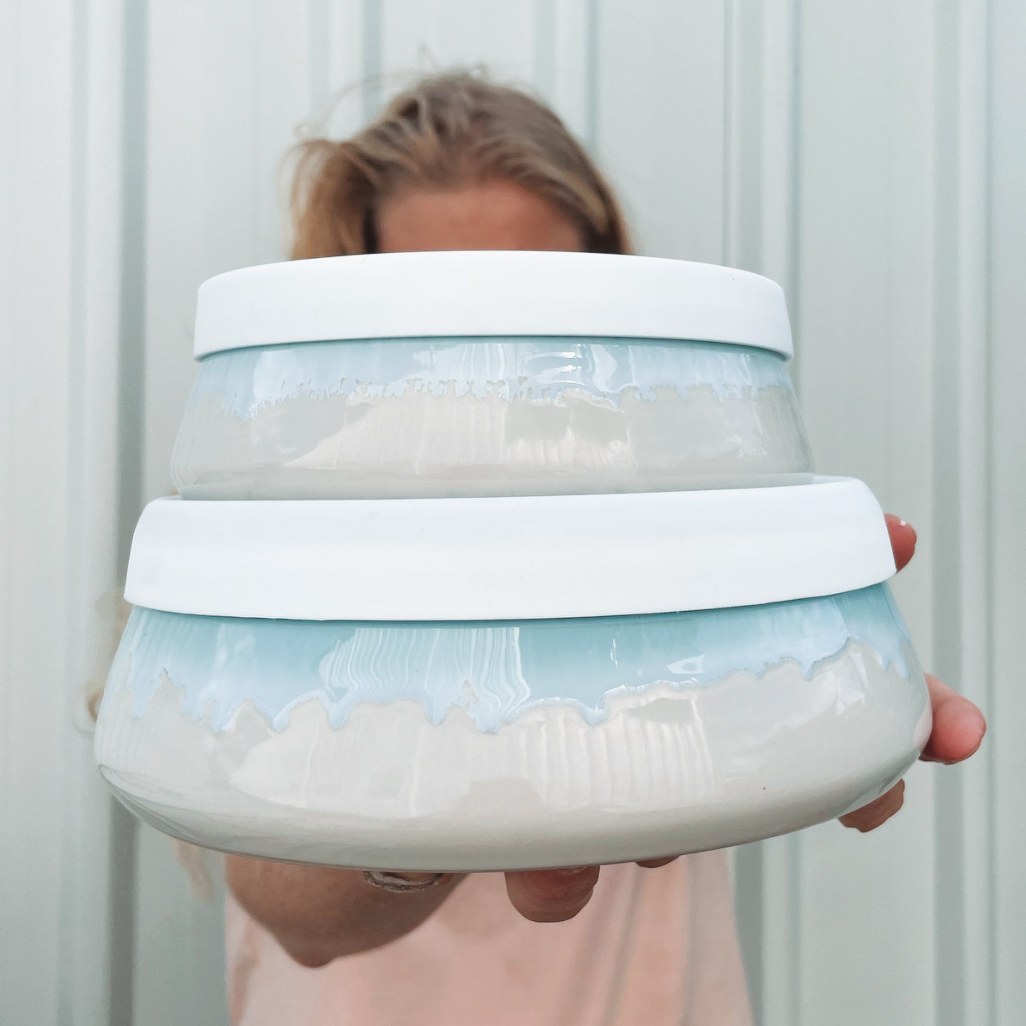 Large Ceramic Bowls Multiple Glazes Pottery For The